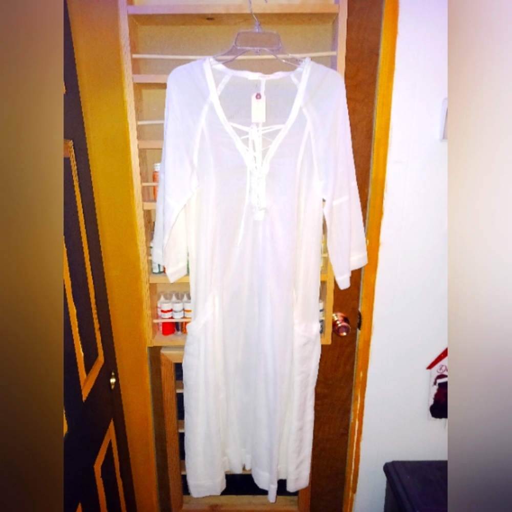 White see thru dress